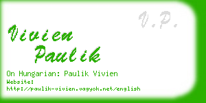 vivien paulik business card